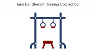 Hand Bar Strength Training Colored Icon In Powerpoint Pptx Png And Editable Eps Format