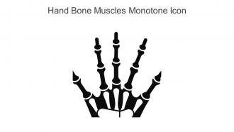Hand Bone Muscles Monotone Icon In Powerpoint Pptx Png And Editable Eps Format