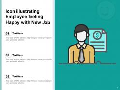 Happy Employee Business Customer Feedback Promotion Achievements