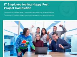 Happy Employee Business Customer Feedback Promotion Achievements