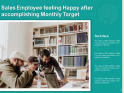 Happy Employee Business Customer Feedback Promotion Achievements