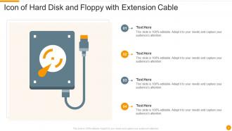 Hard Disk Icon Powerpoint Ppt Template Bundles