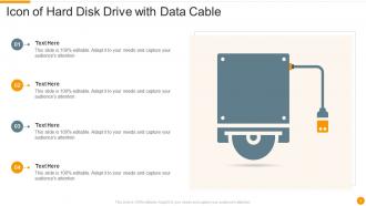 Hard Disk Icon Powerpoint Ppt Template Bundles