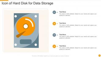 Hard Disk Icon Powerpoint Ppt Template Bundles