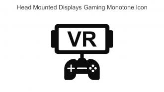 Head Mounted Displays Gaming Monotone Icon In Powerpoint Pptx Png And Editable Eps Format