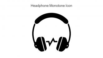 Headphone Monotone Icon