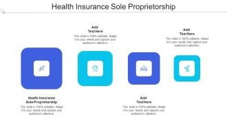 Health Insurance Sole Proprietorship Ppt Powerpoint Presentation Icon Vector Cpb
