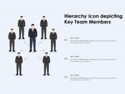 Hierarchy icon depicting key team members
