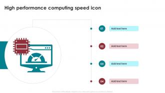 High Performance Computing Speed Icon