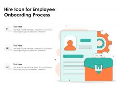 Hire icon for employee onboarding process