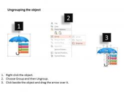 Hj umbrella with tags and icons powerpoint template