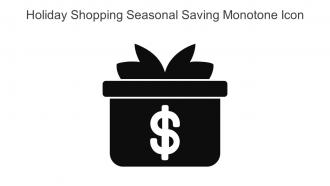 Holiday Shopping Seasonal Saving Monotone Icon In Powerpoint Pptx Png And Editable Eps Format