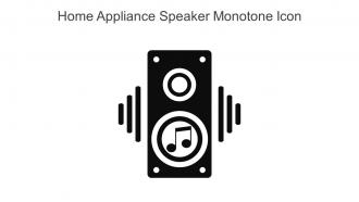 Home Appliance Speaker Monotone Icon In Powerpoint Pptx Png And Editable Eps Format