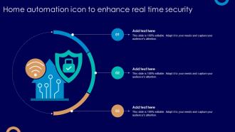 Home Automation Icon To Enhance Real Time Security