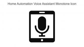 Home Automation Voice Assistant Monotone Icon In Powerpoint Pptx Png And Editable Eps Format