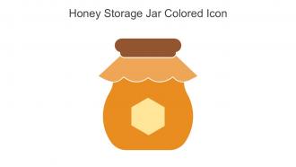 Honey Storage Jar Colored Icon In Powerpoint Pptx Png And Editable Eps Format
