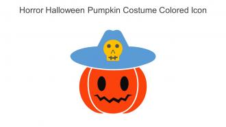Horror Halloween Pumpkin Costume Colored Icon In Powerpoint Pptx Png And Editable Eps Format