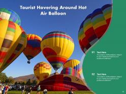 Hot air balloon vacation enjoying mountains clouds passengers festival