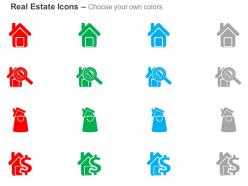 House home search finance growth ppt icons graphics