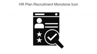 HR Plan Recruitment Monotone Icon In Powerpoint Pptx Png And Editable Eps Format