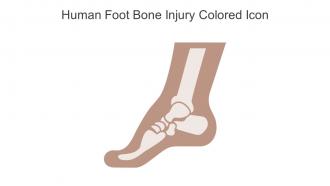 Human Foot Bone Injury Colored Icon In Powerpoint Pptx Png And Editable Eps Format