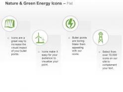 Hydro power project windmill power symbol grid ppt icons graphics