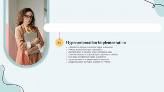 Hyperautomation Services For Table Of Contents Ppt Infographic Template Icon