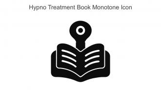 Hypno Treatment Book Monotone Icon In Powerpoint Pptx Png And Editable Eps Format