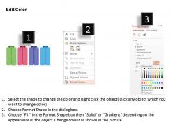 Ic four staged paper infographics and marketing icons flat powerpoint design