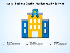 Icon for business offering premium quality services