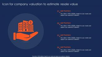 Icon For Company Valuation To Estimate Resale Value