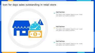 Icon For Days Sales Outstanding In Retail Store