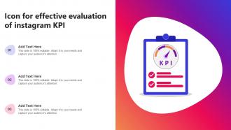 Icon For Effective Evaluation Of Instagram KPI