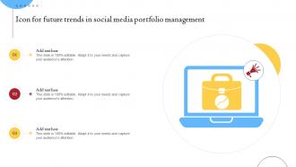 Icon For Future Trends In Social Media Portfolio Management