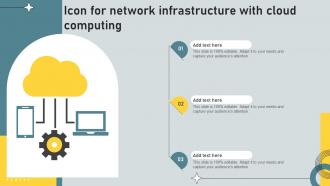 Icon For Network Infrastructure With Cloud Computing