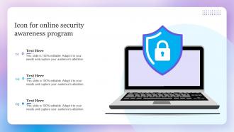 Icon For Online Security Awareness Program