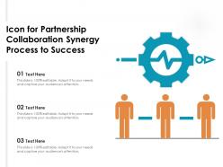 Icon for partnership collaboration synergy process to success