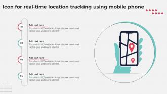 Icon For Real Time Location Tracking Using Mobile Phone
