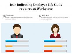 Icon indicating employee life skills required at workplace