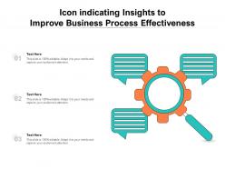 Icon indicating insights to improve business process effectiveness