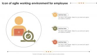 Icon Of Agile Working Environment For Employee