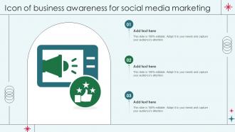 Icon Of Business Awareness For Social Media Marketing