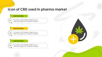 Icon Of CBD Used In Pharma Market