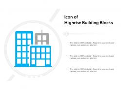Icon of highrise building blocks
