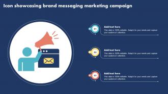 Icon Showcasing Brand Messaging Marketing Campaign