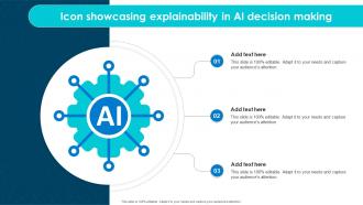 Icon Showcasing Explainability In AI Decision Making