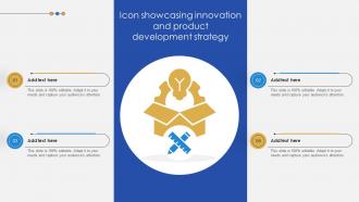 Icon Showcasing Innovation And Product Development Strategy