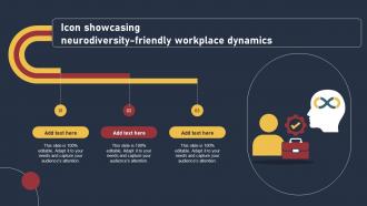 Icon Showcasing Neurodiversity Friendly Workplace Dynamics Ppt Template