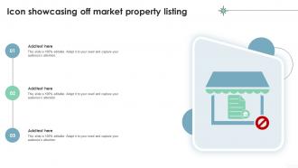 Icon Showcasing Off Market Property Listing