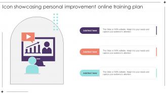 Icon Showcasing Personal Improvement Online Training Plan Improvement Plan